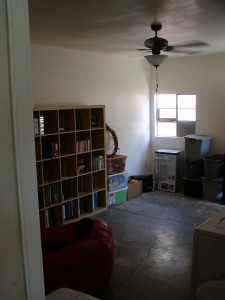 From doorway looking down into Rumpus Room