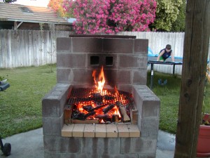 Fathers day 2009 002 The fire was pretty big at first
