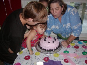 2yrsold 035 Blowing out the candles