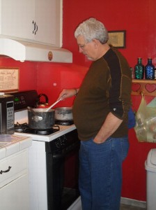 Uncle Steve - there is a LOT of stirring for this dish!