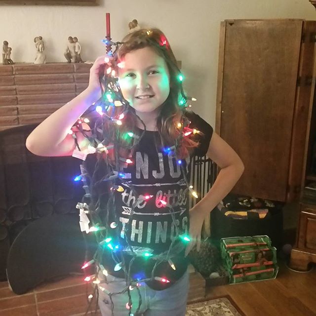 She really got into it this year! Lol #christmas2017