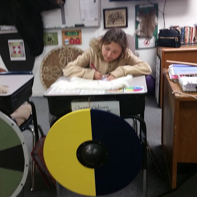 The student in her normal setting. #openhouse
