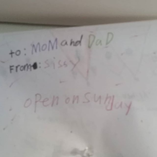 Just noticed this on my desk bulletin board. #lovenotes #10yrsold