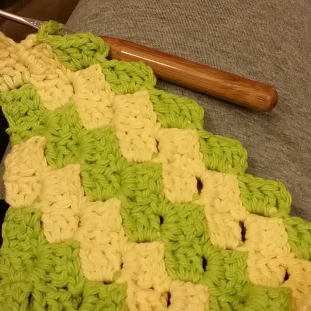 Learning a new stitch. #crochet