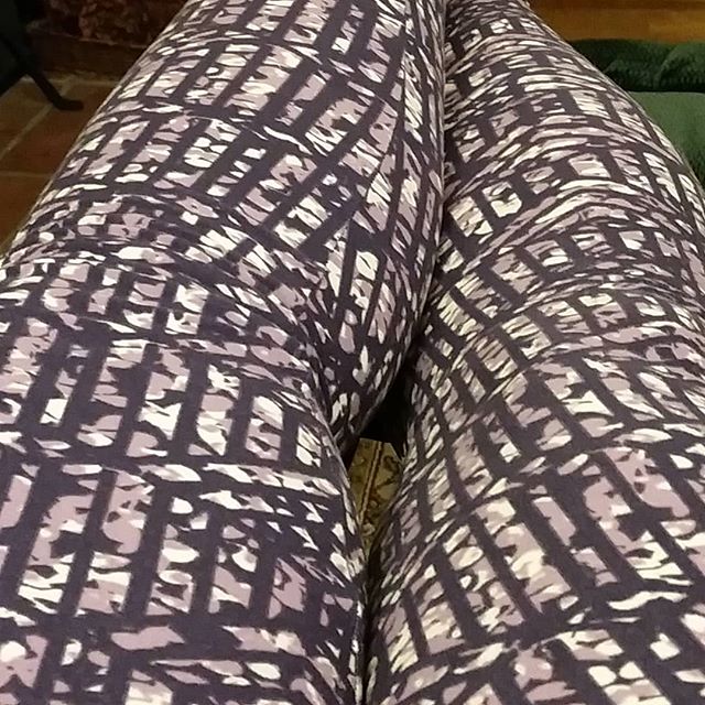 Not flattering, but oh so comfortable. #firstlularoeleggings #saturday #lazyday