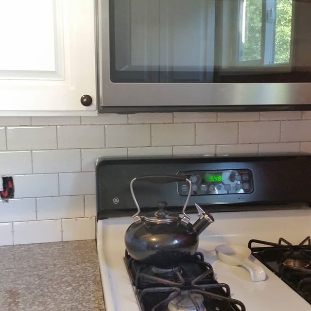 More tile backsplash going in #Kitchenremodel