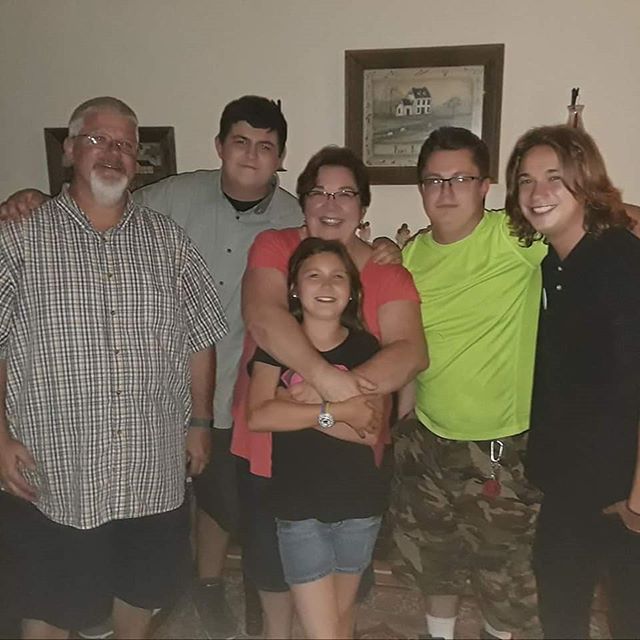 We haven't had a good family picture in about 8 years! Might need to frame this!