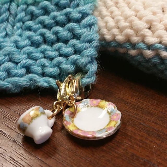 Stitch markers made by @orathecurious