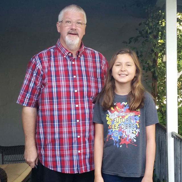 Second year with Daddy as her teacher.
