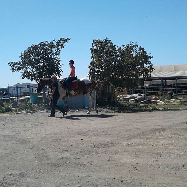 She had a blast at her first lesson.