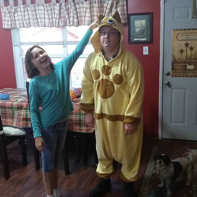 The only cat in our family! Lol