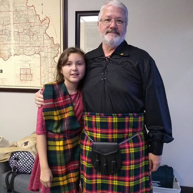 Representing Clan Buchanan for St. Andrew's Day.