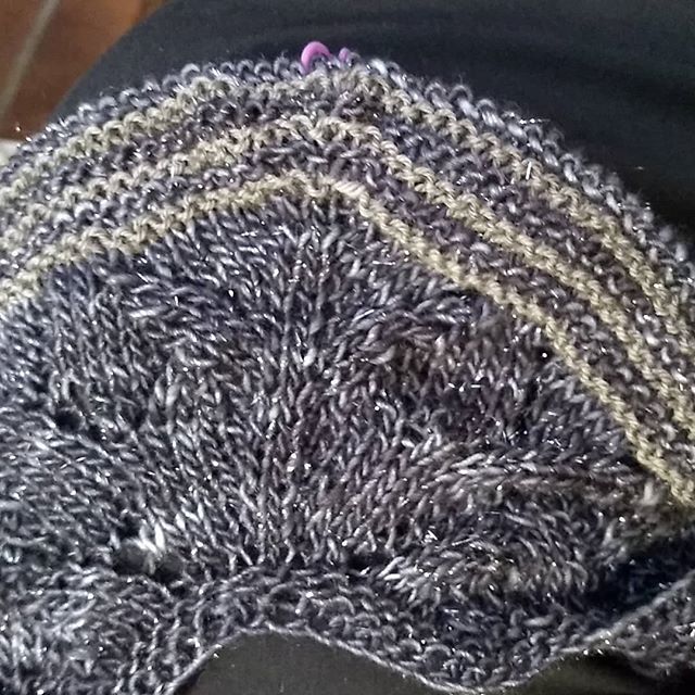 Loving my craftvent Get Together Wrap from @jimmybeanswool and @jojilocat  yep I'm behind! #sparkles